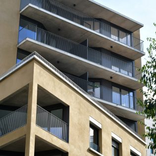 Immeuble CosYle. Architectes   DLW. Maîtrise douvrage  ADI Harmonie Habitat. Nantes Loire Atlantique 12 2019 © Vincent Jacques Samoa scaled 315x315 - Cos'yle