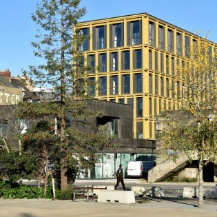 Bd Léon Bureau. Immeuble Les Nouveaux Mondes 1. Architectes   Maxime Schmitt. Maîtrise douvrage  Bouygues Immobilier. Nantes Loire Atlantique 12 2019 © Jean Dominique Billaud Samoa scaled 315x315 - Les Nouveaux Mondes I