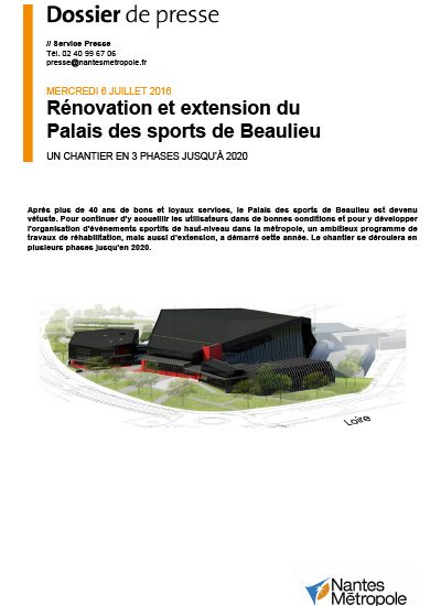 dp beaulieu sport 400x550 - Rénovations et extension du Palais des sports de Beaulieu