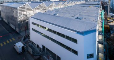 Vue aérienne des Halles de l'île de Nantes