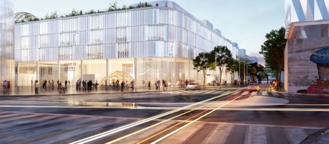 Perspective de la future Ecole de Design © Mimram_Gpaa_Jouin Manku_Samoa Perspective de la future Ecole de Design © Mimram_Gpaa_Jouin Manku_Samoa