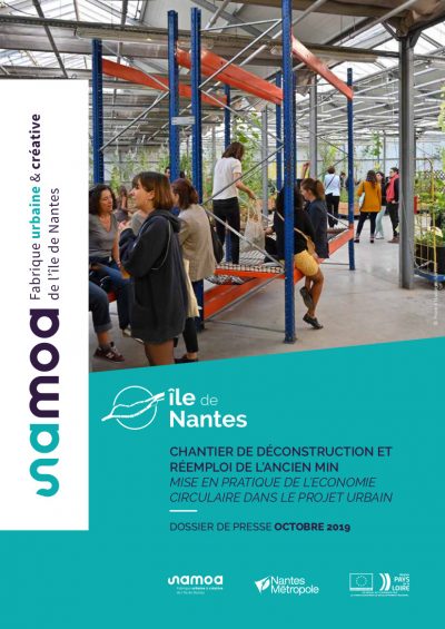 Une du dossier de presse sur le chantier de déconstruction de l'ancien MIN de Nantes