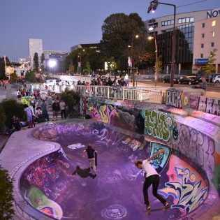 Skate park. Bd Gaston Doumergue. Nantes Loire Atlantique 09 2019 © Jean Dominique Billaud Samoa scaled 315x315 - Éclairage connecté d'un site de sports urbains