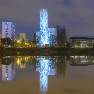 Opération Polaris. Architectes   LAN Abinal   Ropars Fernandez   Serres. Maîtrise d ouvrage  Kaufman   Broad..Nantes Loire Atlantique 12 2017 © Valéry Joncheray Samoa 315x315 - Design lumière de la tour 360° View