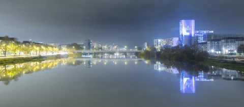 Opération Polaris. Architectes   LAN Abinal   Ropars Fernandez   Serres. Maîtrise d ouvrage  Kaufman   Broad..Nantes Loire Atlantique 12 2017 © Valéry Joncheray Samoa4 480x210 - Design lumière de la tour 360° View