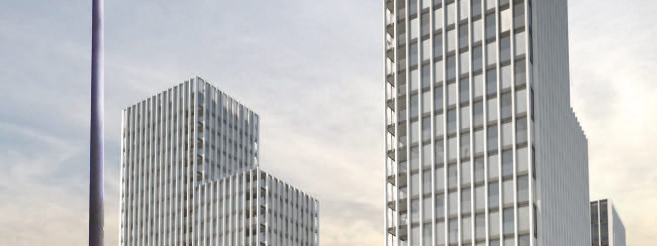 Perspective. Opération Skyhome. Architectes XDGA Mabire Reich Maîtrise douvrage Groupe Arc. Nantes Loire Atlantique © Samoa XDGA Mabire Reich 1 1295x485 - Skyhome