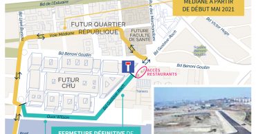 Voie Médiane mai 2021 quartier République île de Nantes Samoa
