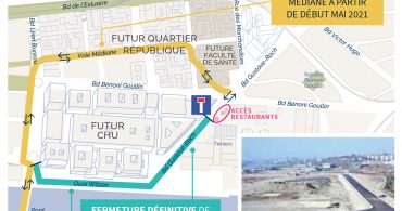 Voie Médiane mai 2021 quartier République île de Nantes Samoa