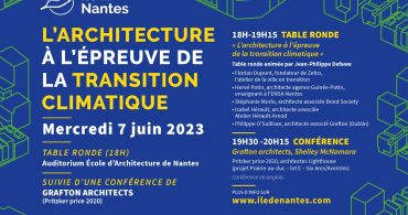 Conférence-débat - L'architecture à l'épreuve de la transition climatique - Samoa x ENSA Nantes