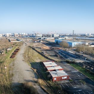Chantier de préparation de l'écocentre. Plateforme de gestion des déblais issus des des chantiers de construction. Nantes (Loire-Atlantique) 12/2024 © IRIS Pictures/Samoa Chantier de préparation de l'écocentre. Plateforme de gestion des déblais issus des des chantiers de construction. Nantes (Loire-Atlantique) 12/2024 © IRIS Pictures/Samoa