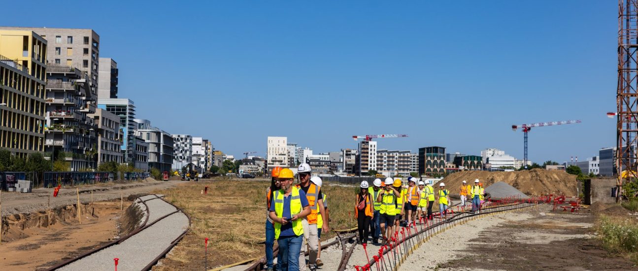 Visite des futurs Jardins de l'Estuaire. Photo : Iris Pictures