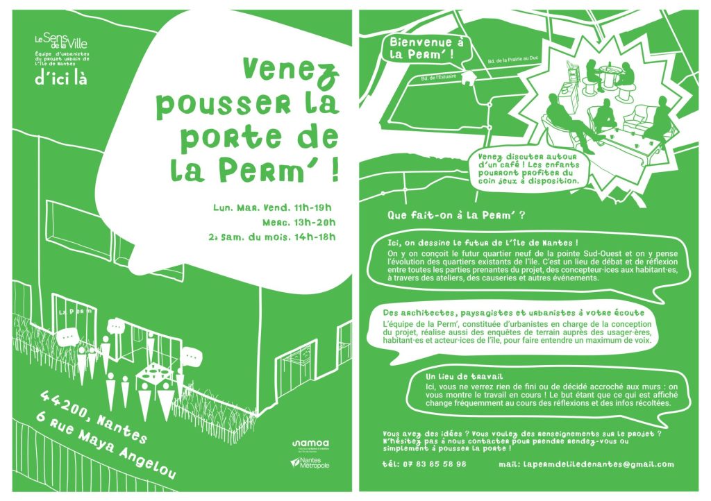 Flyer LA PERM RECTO VERSO scaled 1024x722 - La Perm’ : imaginez et construisez l’avenir de l’île de Nantes Flyer LA PERM RECTO VERSO scaled 1024x722 - La Perm’ : imaginez et construisez l’avenir de l’île de Nantes