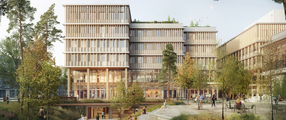 Campus santé Franceline Ribard, Nantes. Crédit image : AIA Life Designers et C.F. Møller Architects