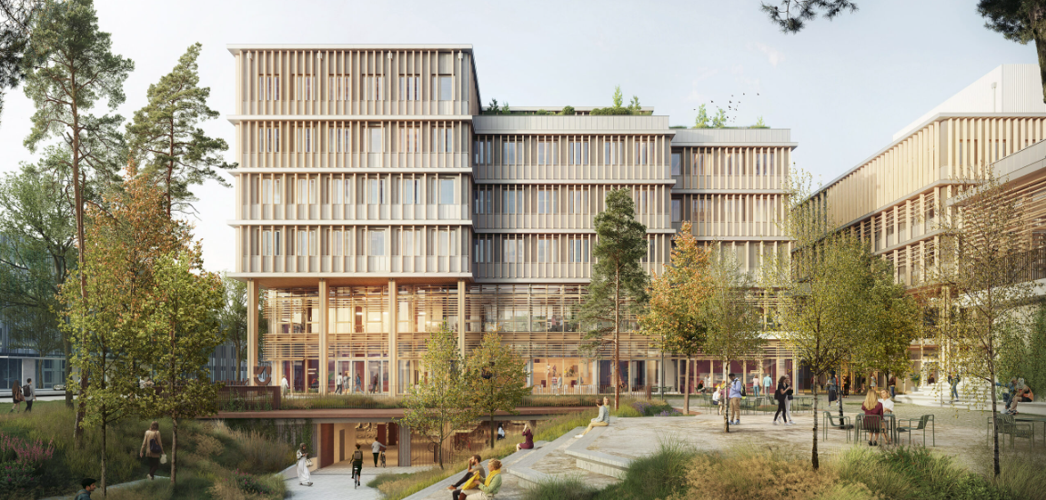 Campus santé Franceline Ribard, Nantes. Crédit image : AIA Life Designers et C.F. Møller Architects