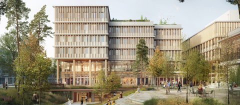 Campus santé Franceline Ribard, Nantes. Crédit image : AIA Life Designers et C.F. Møller Architects