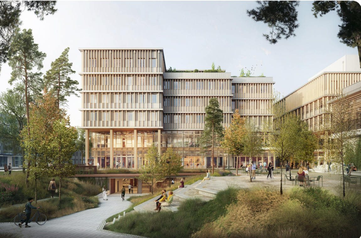 Campus santé Franceline Ribard, Nantes. Crédit image : AIA Life Designers et C.F. Møller Architects