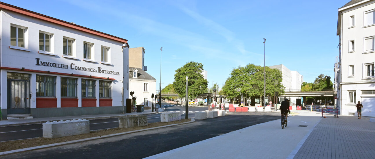 Trajet de la future ligne 8 du busway. Boulevard Bénoni Goullin. Nantes (Loire-Atlantique) 09/2026 © Vincent Jacques/Samoa