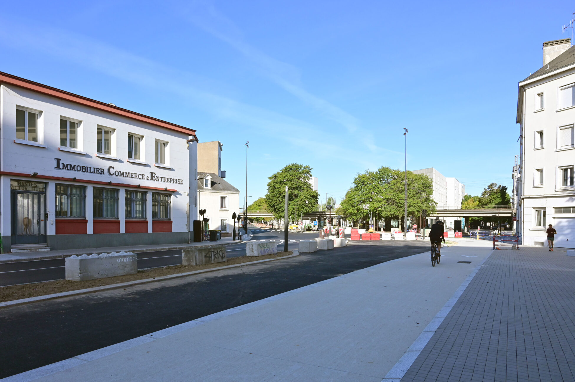 Trajet de la future ligne 8 du busway. Boulevard Bénoni Goullin. Nantes (Loire-Atlantique) 09/2026 © Vincent Jacques/Samoa
