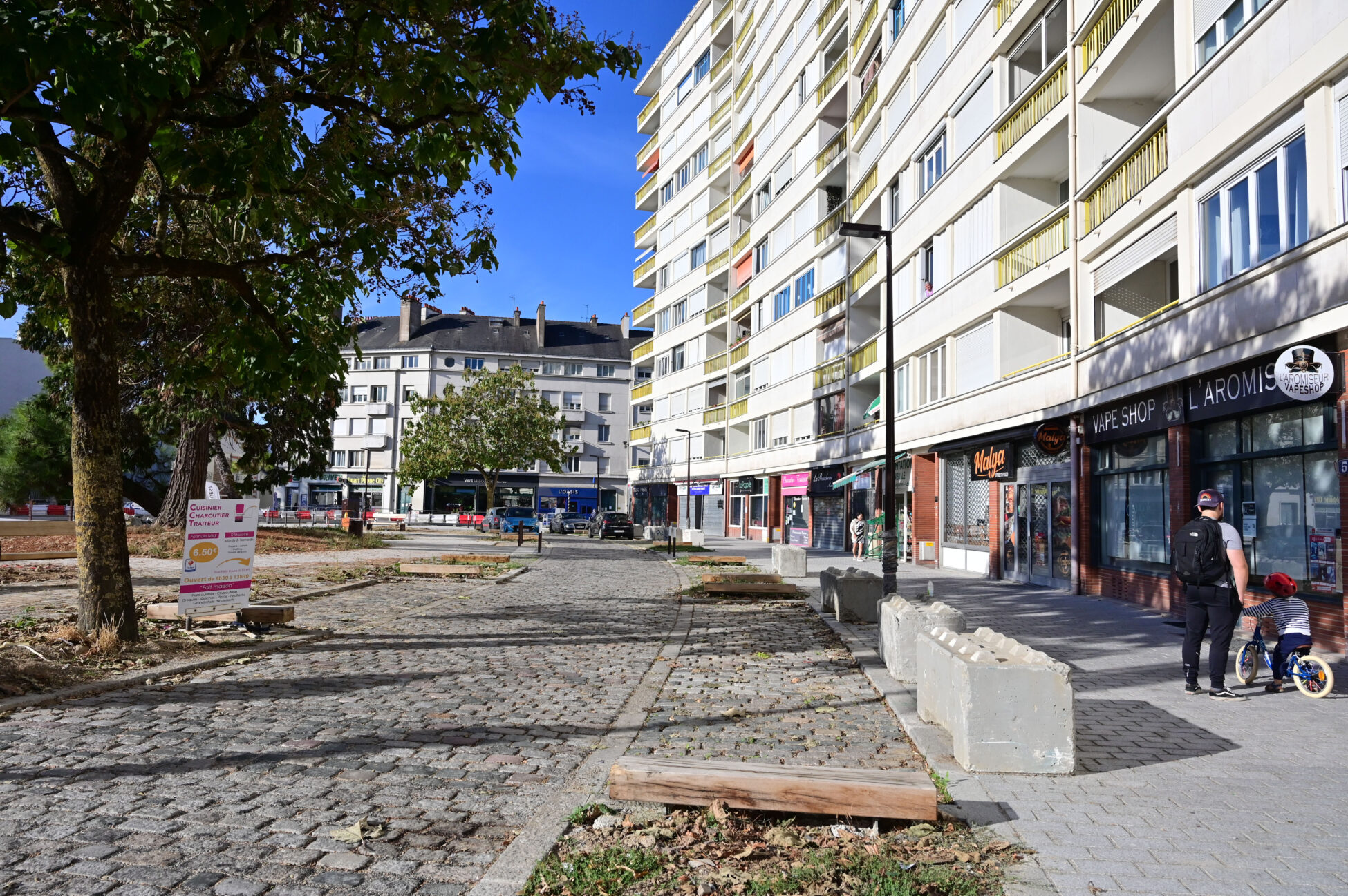 Trajet de la future ligne 8 du busway. Place Mangin. Nantes (Loire-Atlantique) 09/2026 © Vincent Jacques/Samoa